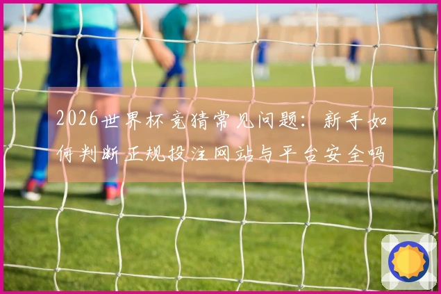 2026世界杯竞猜常见问题：新手如何判断正规投注网站与平台安全吗